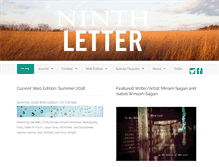 Tablet Screenshot of ninthletter.com